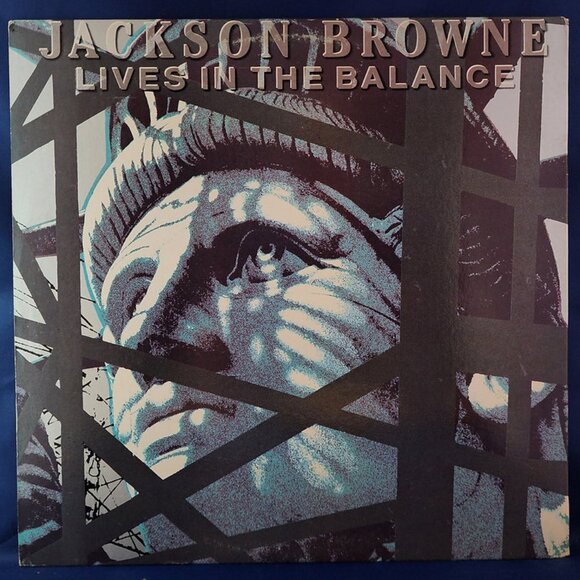 Jackson Browne – Lives In The Balance (1986) Vinyl LP - Picture 1 of 3